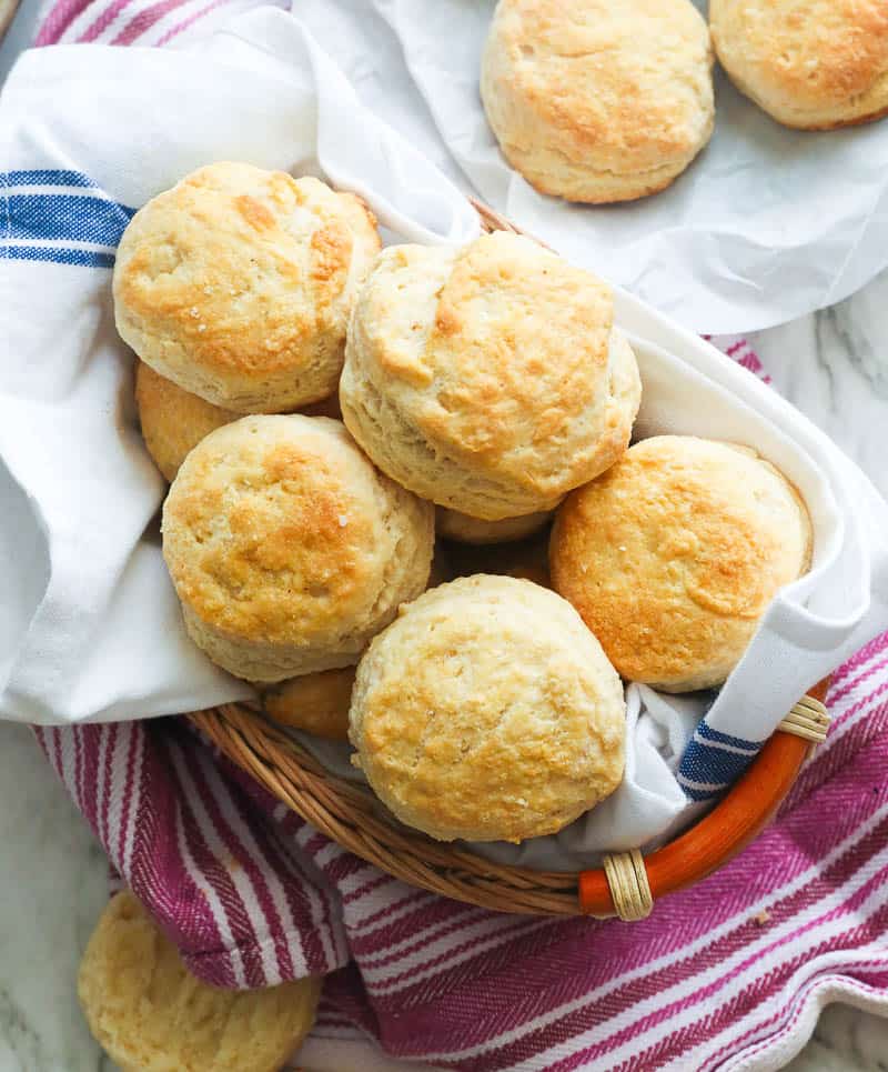 Three-Ingredient Biscuits in Basket