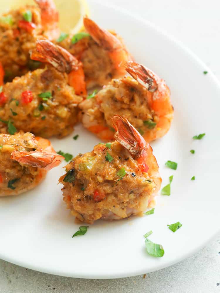 Crab-Stuffed Jumbo Shrimp - Sweet Savory and Steph