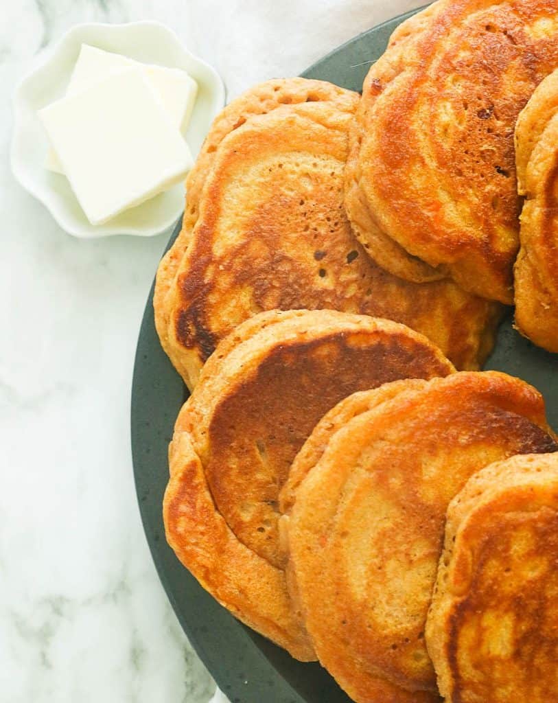 A Plate of Sweet Potato Pancakes