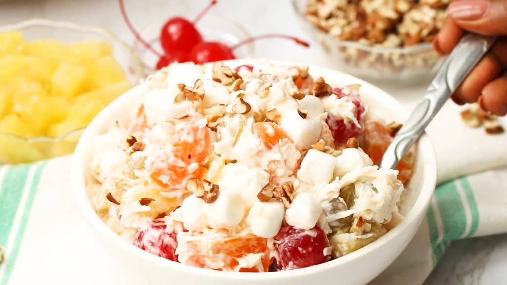 Scooped Ambrosia Salad