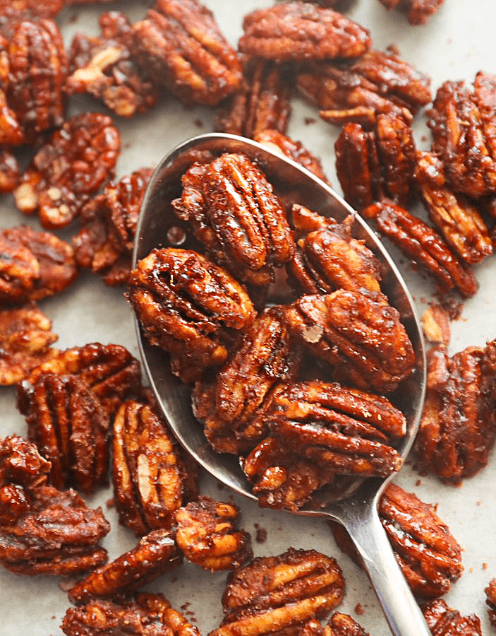 Recette des Candied Pecans : noix de pécan caramélisées