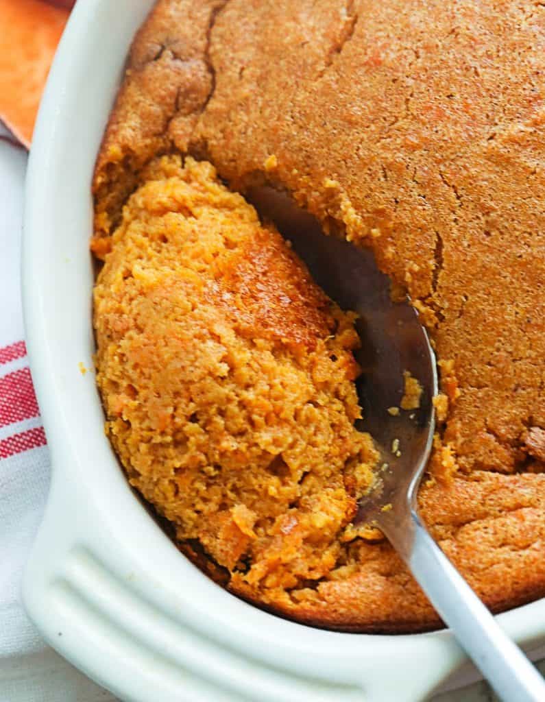 Scooped Sweet Potato Souffle