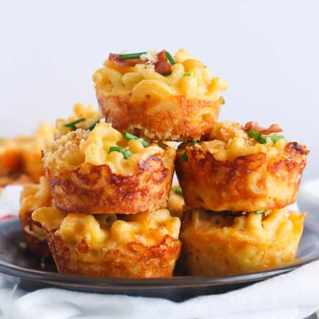 Stacked Mac and Cheese Bites