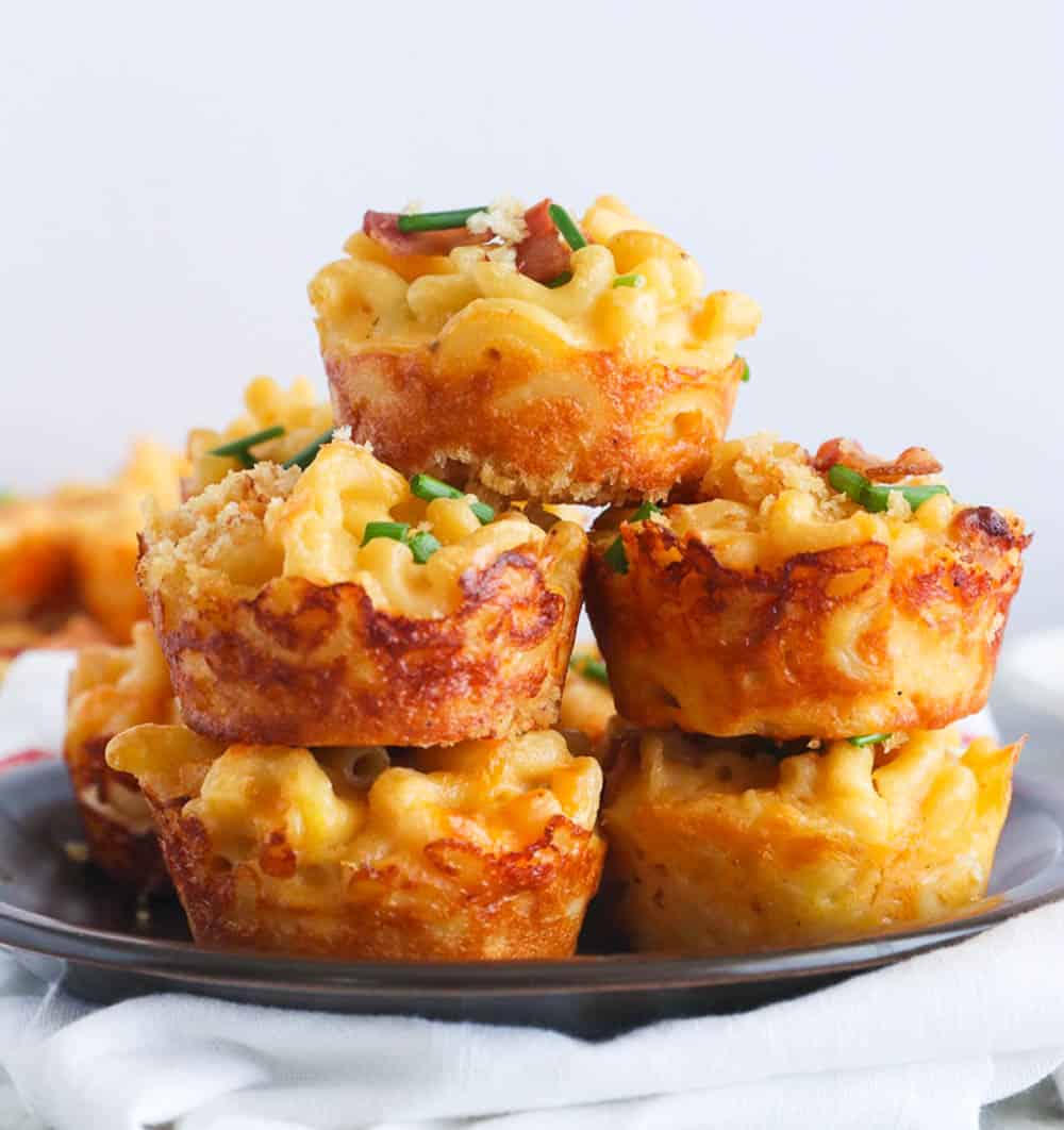 Stacked Mac and Cheese Bites