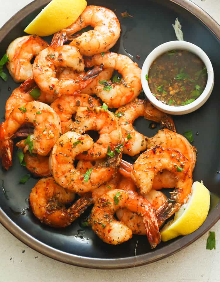 A Plate of Smoked Shrimp