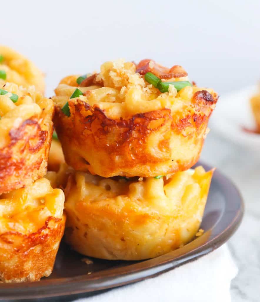 A Plate of Mac and Cheese Bites