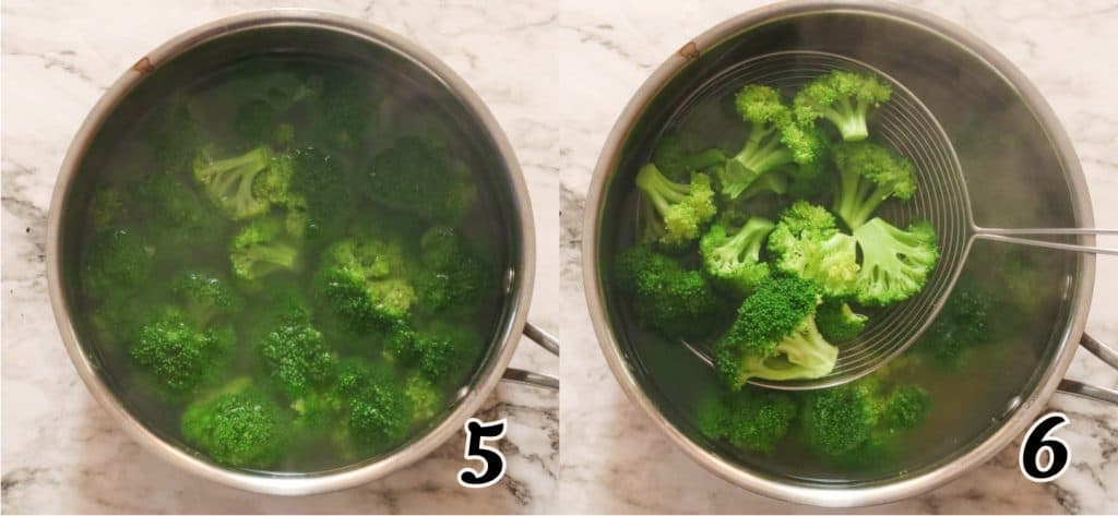 Blanching the Broccoli