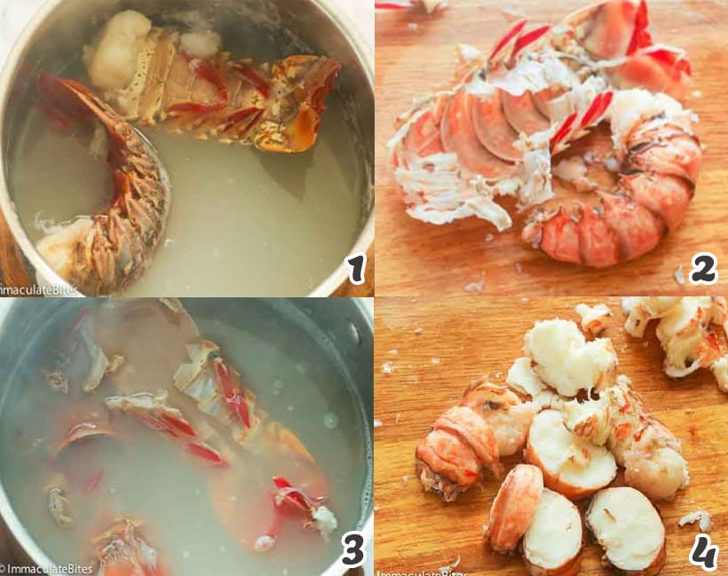 Cook and prep the seafood