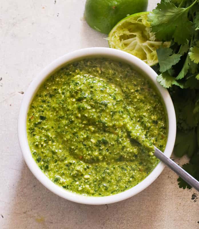 Sauce piquante curry verde