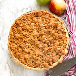 Decadent Dutch Apple Pie fresh from the oven