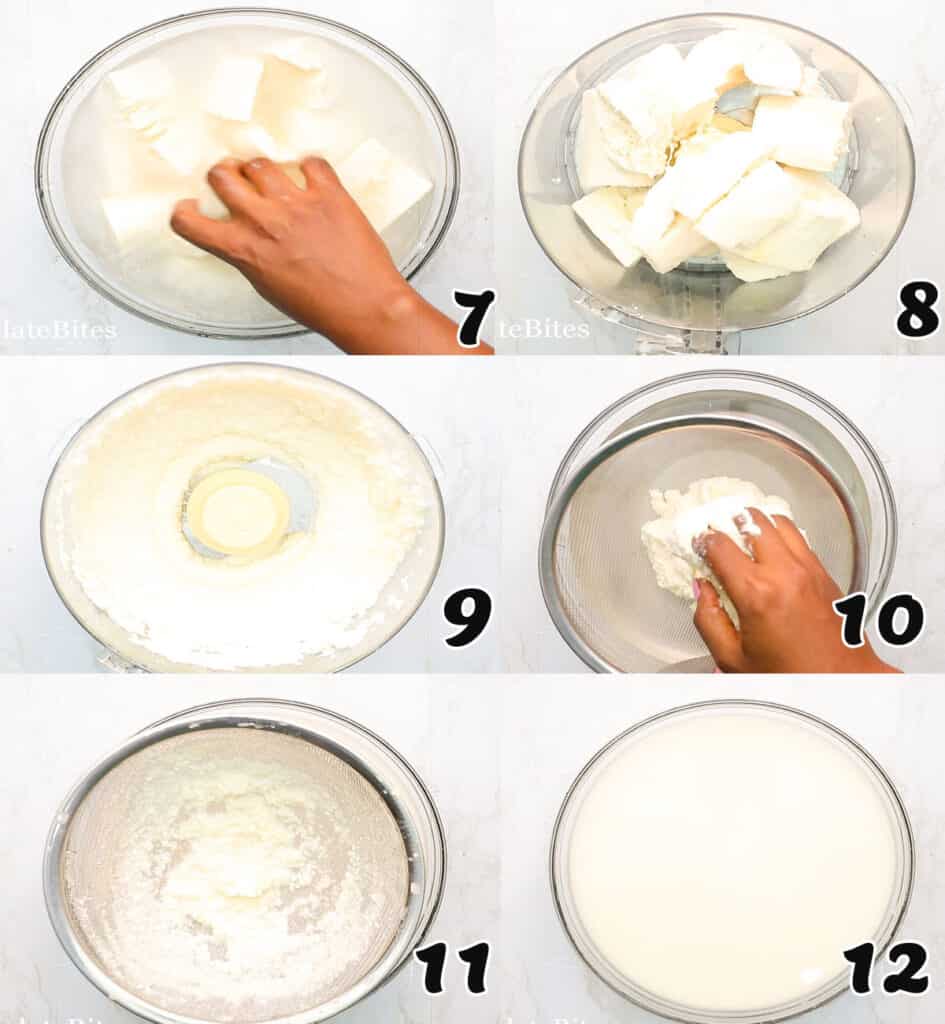 fermenting and blending the cassava