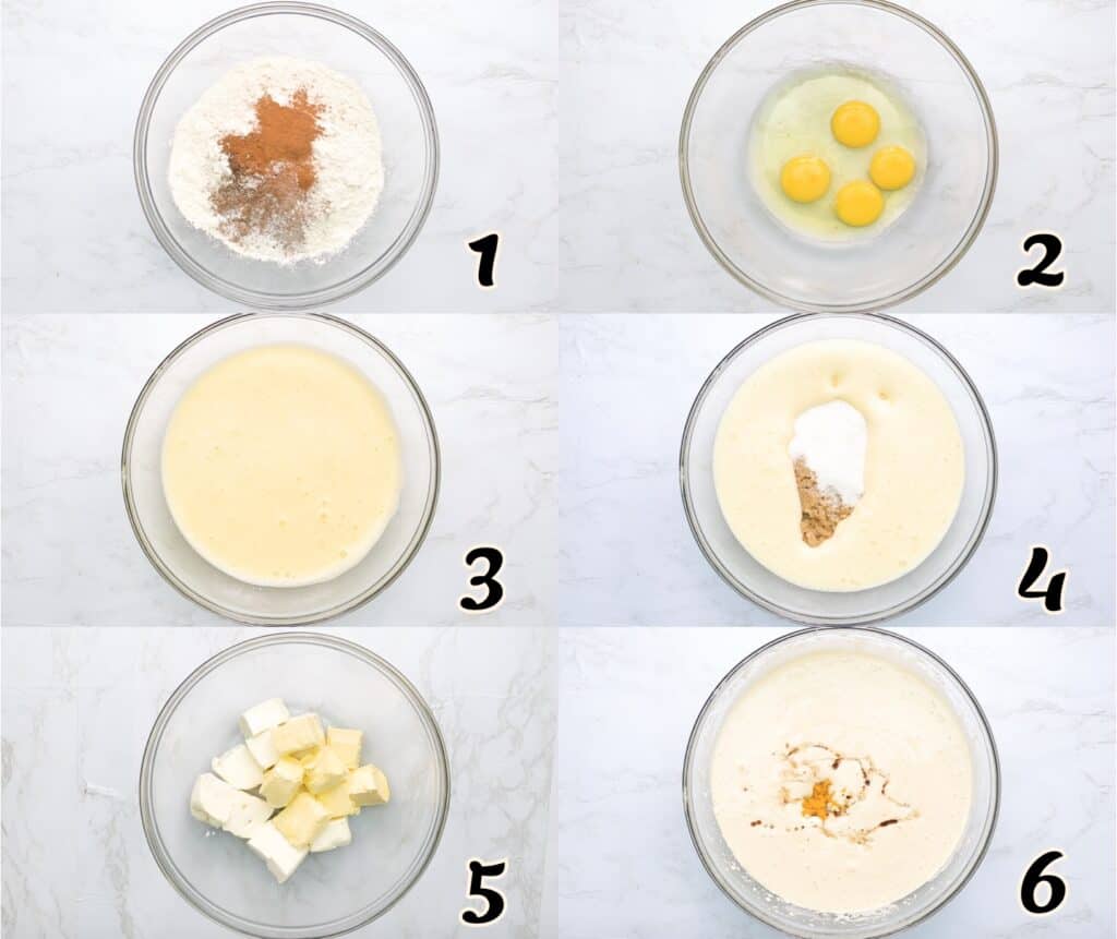 Mixing the wet and dry ingredients