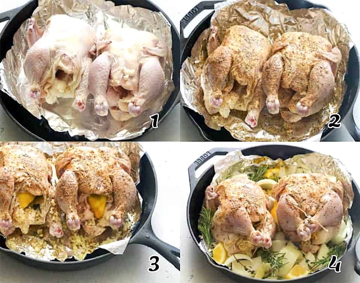 Preparation, season, roast