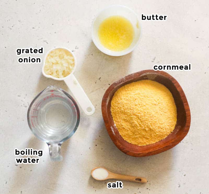 hot water cornbread ingredients