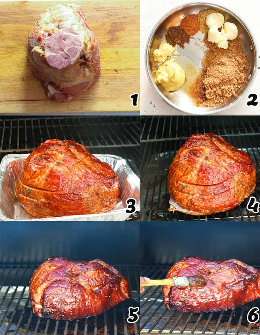 how to glaze and smoke ham