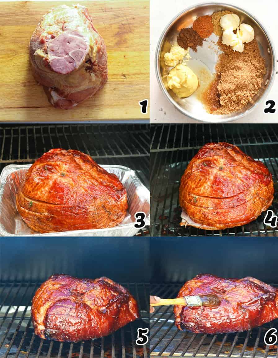 Smother with the glaze ingredients, smoke and glaze again