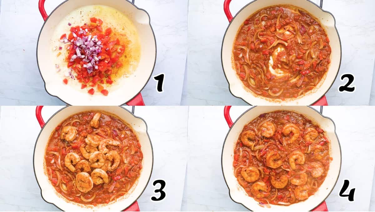 Making the Shrimp Sauce