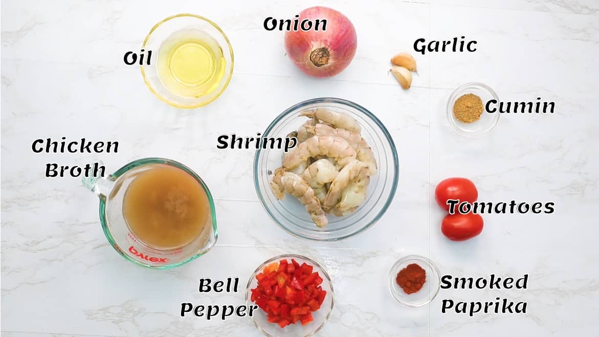 Shrimp Sauce ingredientw