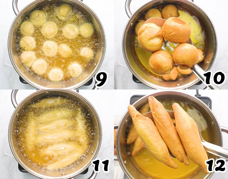 Frying the dough