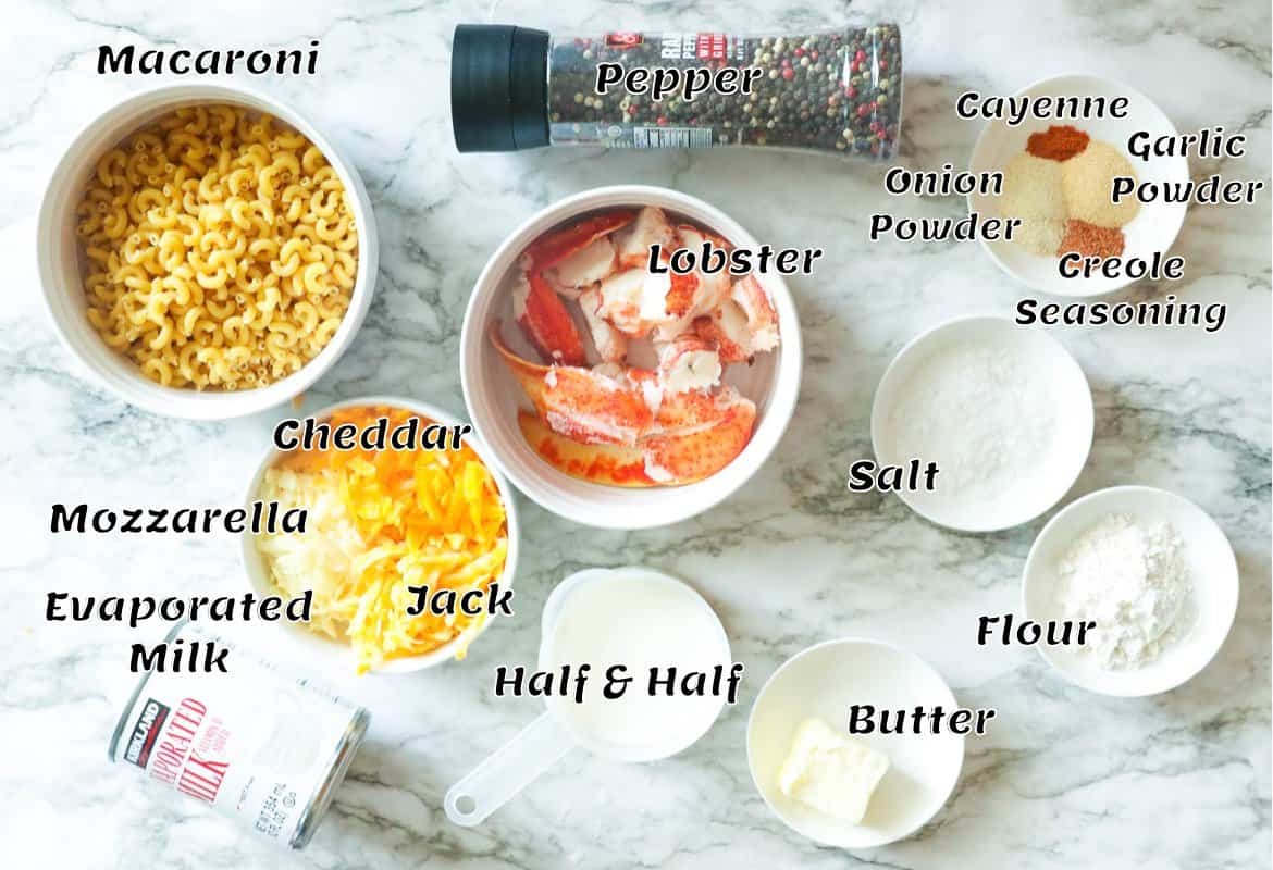 What you need to make Lobster Mac and Cheese