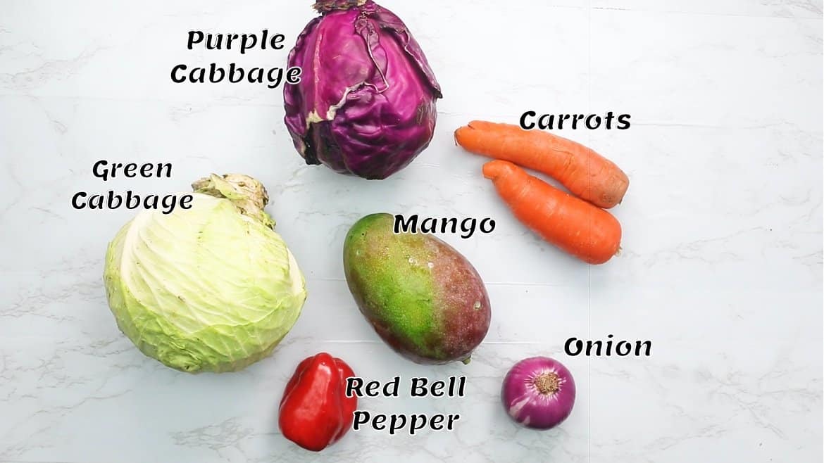 What you need for mango coleslaw