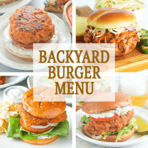 Backyard Burger Menu ideas
