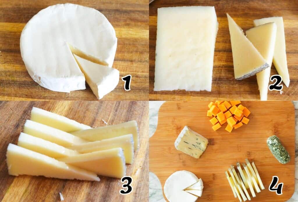 Getting the cheeses ready