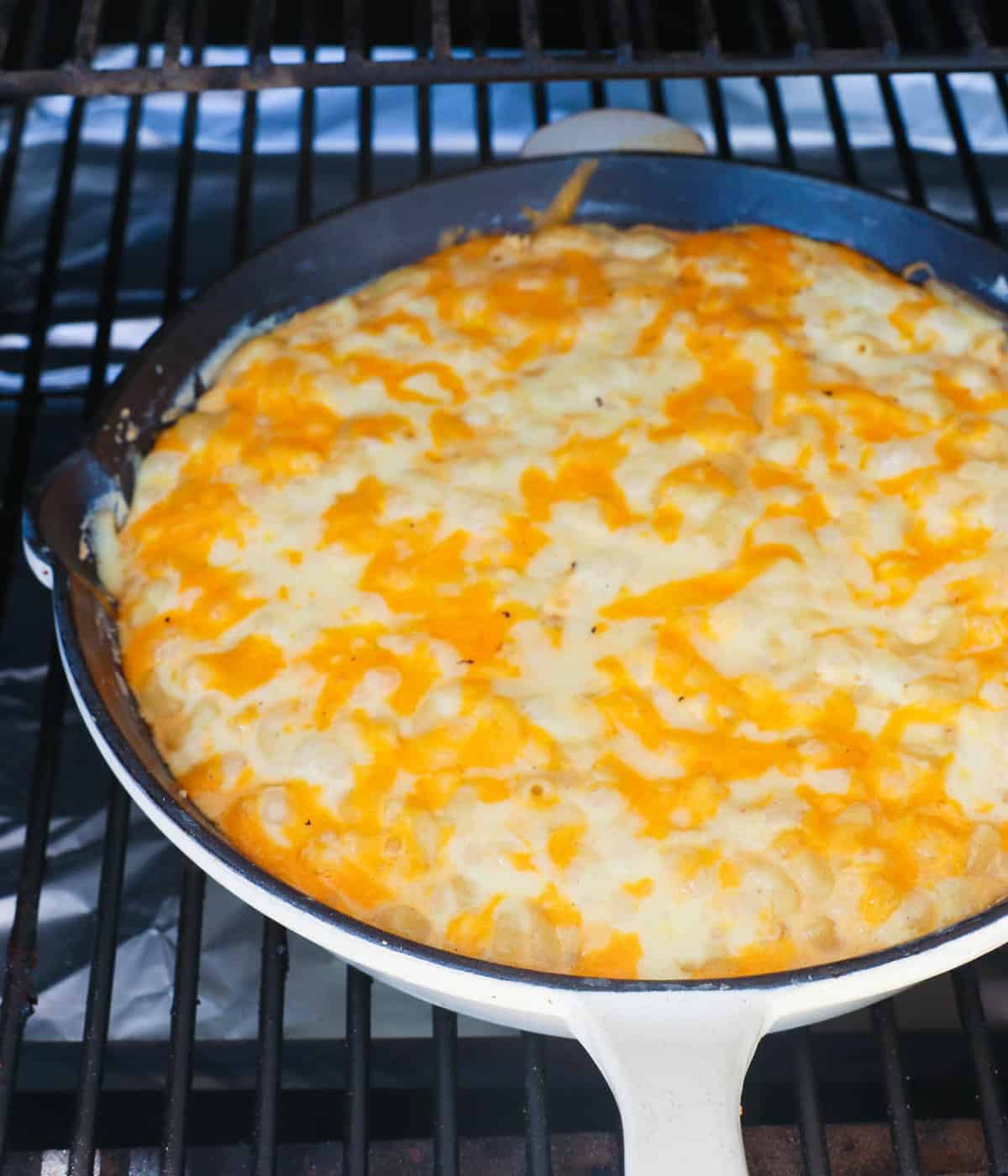 mac and cheese in the smoker
