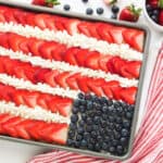 Flag Cake in baking pan