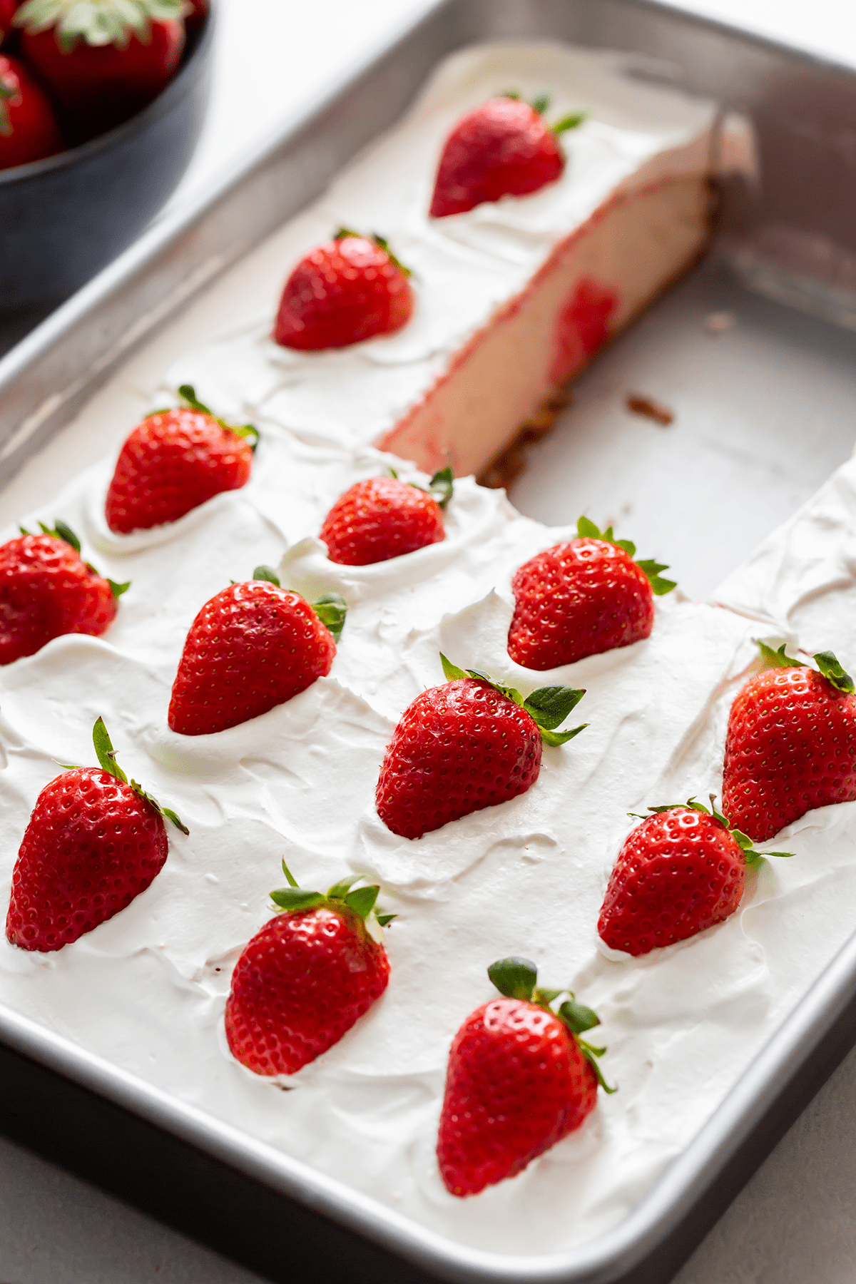 Delicious Strawberry Poke Cake 