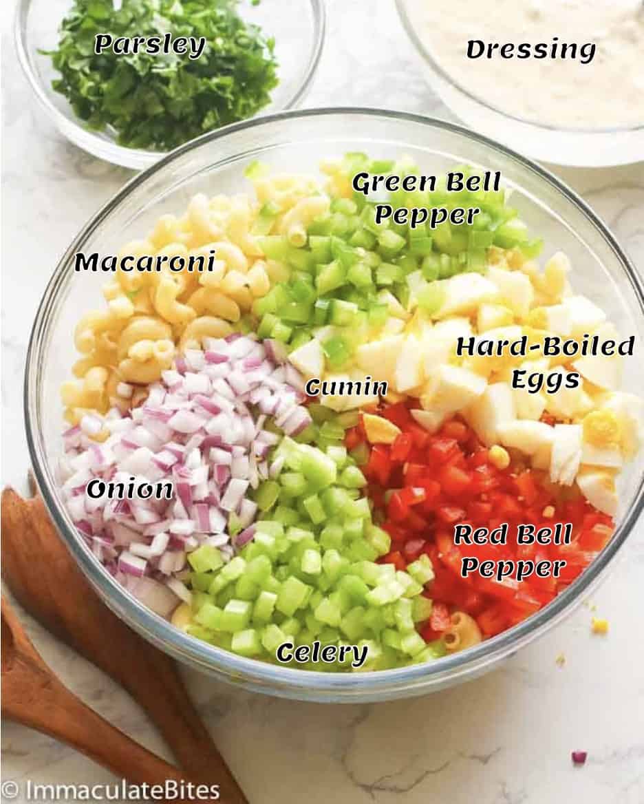 What you need to make macaroni salad