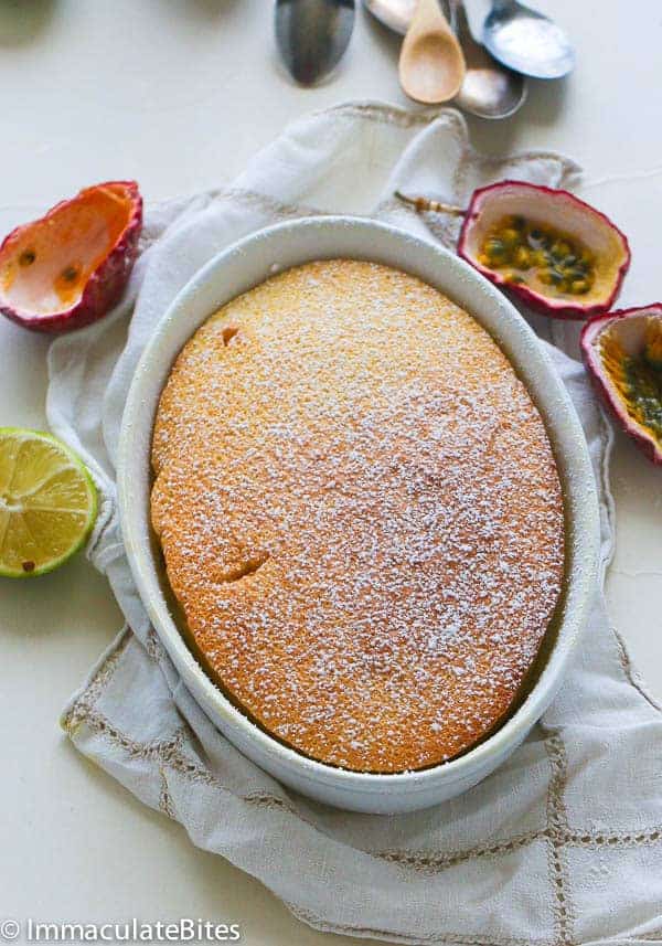 Mouth Watering Passion Fruit Pudding Cake