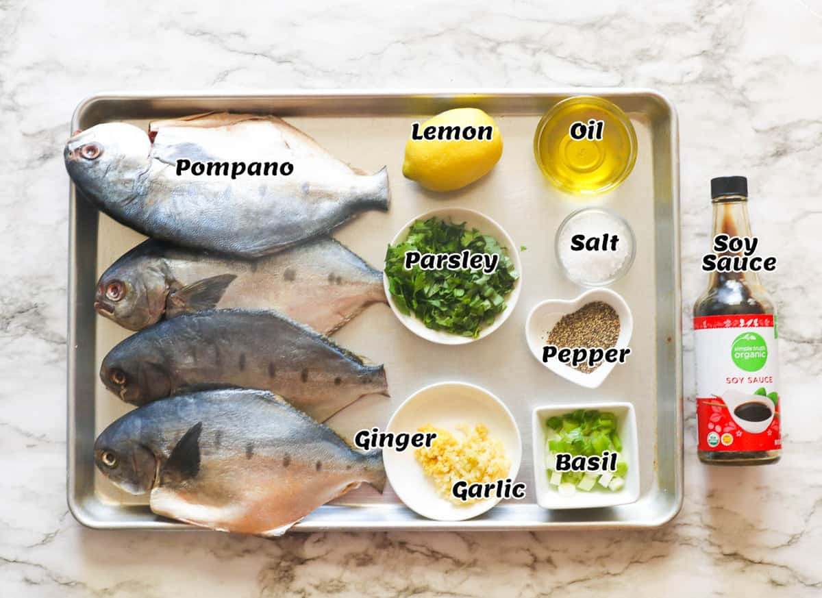 Recipe Ingredients Grilled Pompano Fish