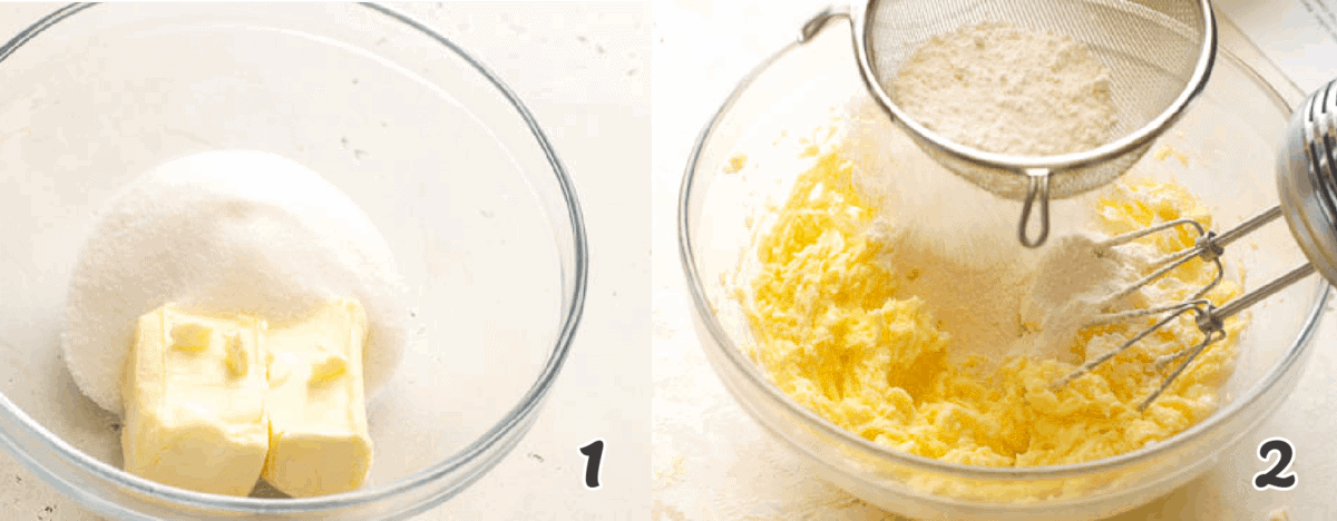 Cream the butter and sugar