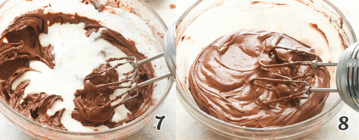 Mix in the milk