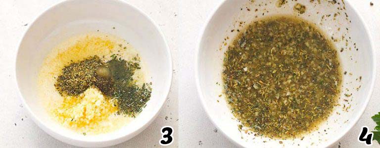 Prepare butter and seasoning mix