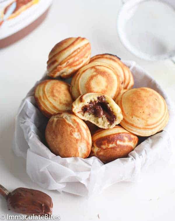Aebleskiver â€“ A basket full of tiny Danish puffs, absolutely gorgeous
