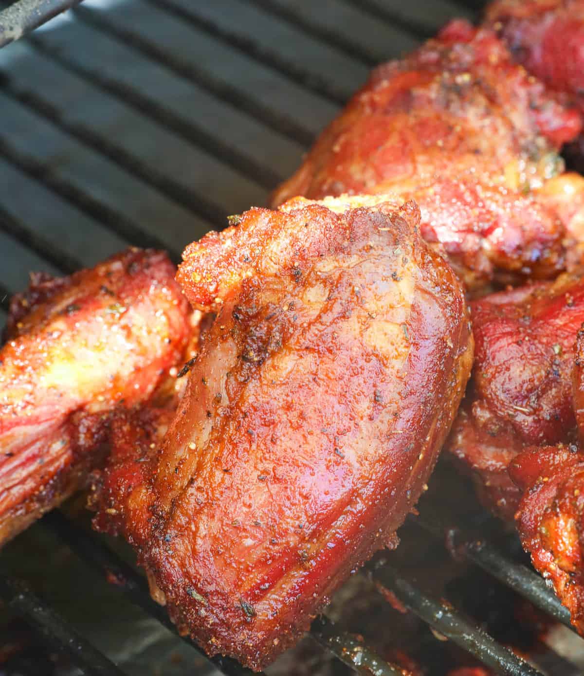 enjoy smoked turkey neck right out of the smoker