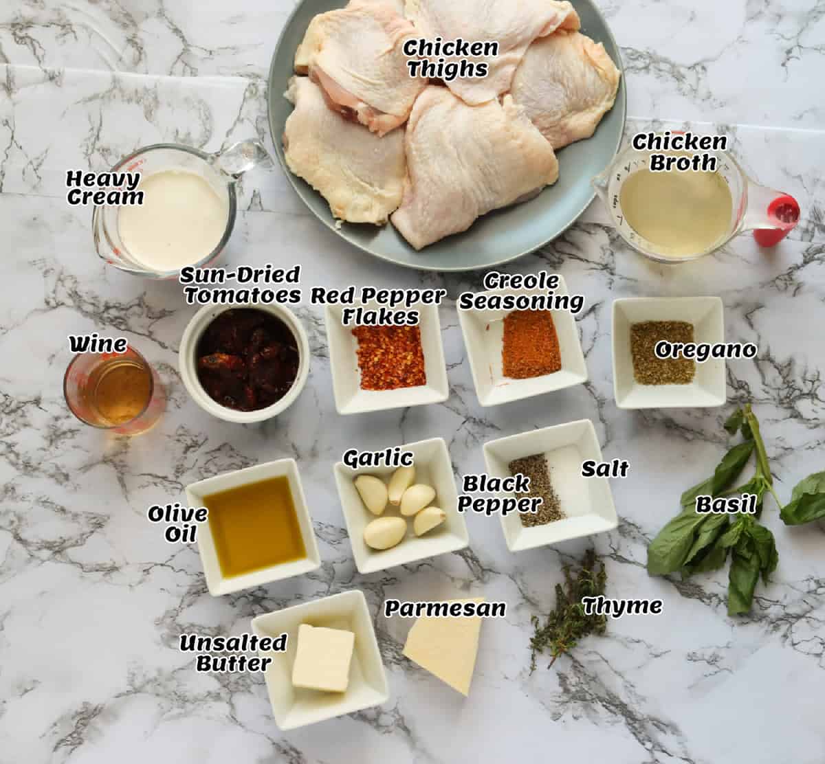 Recipe ingredients Marry me Chicken