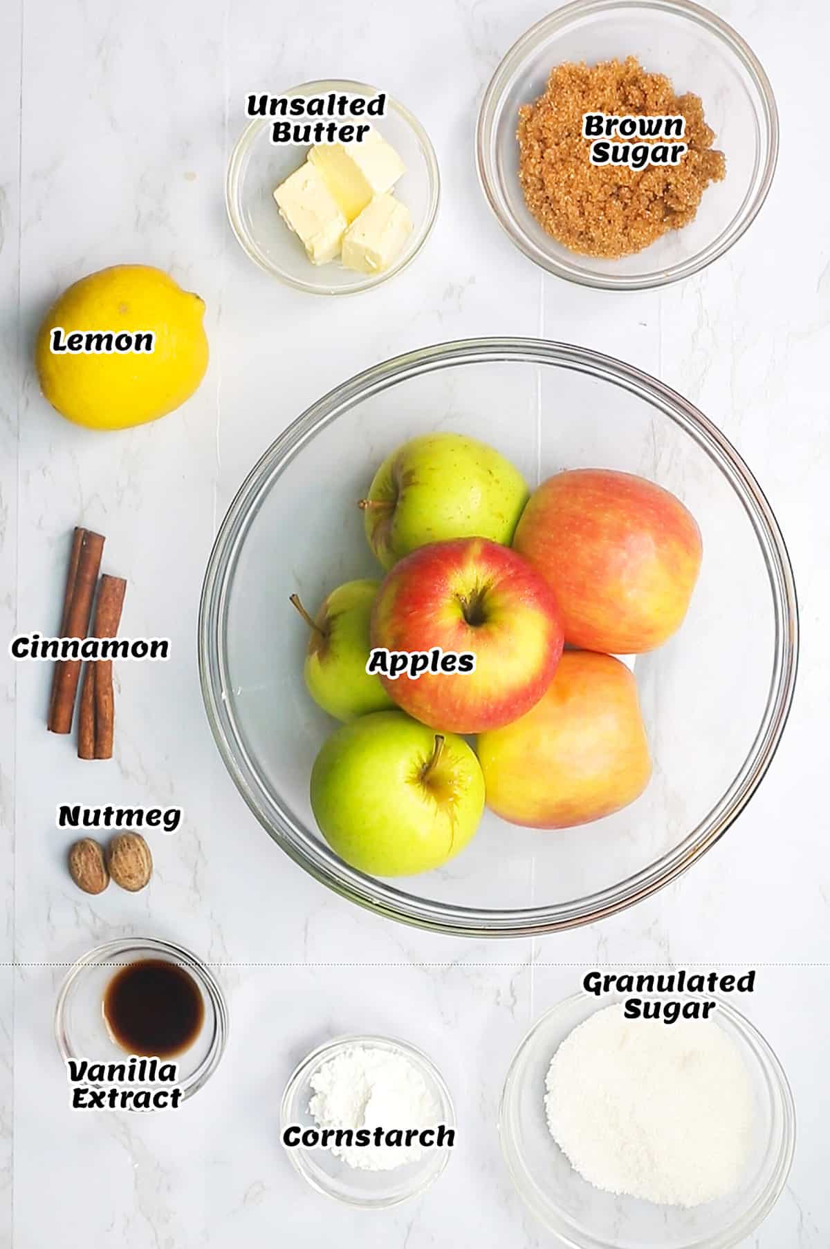 Apple cobbler filling ingredients