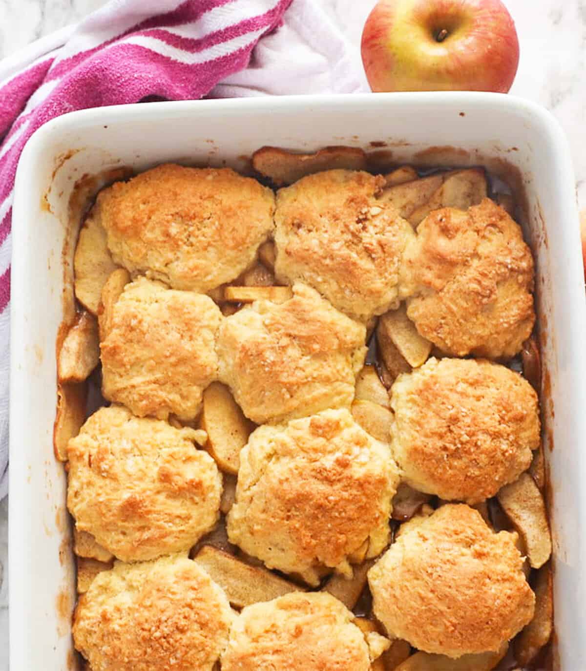 Apple Cobbler – This popular fall dessert is made from juicy fresh apples