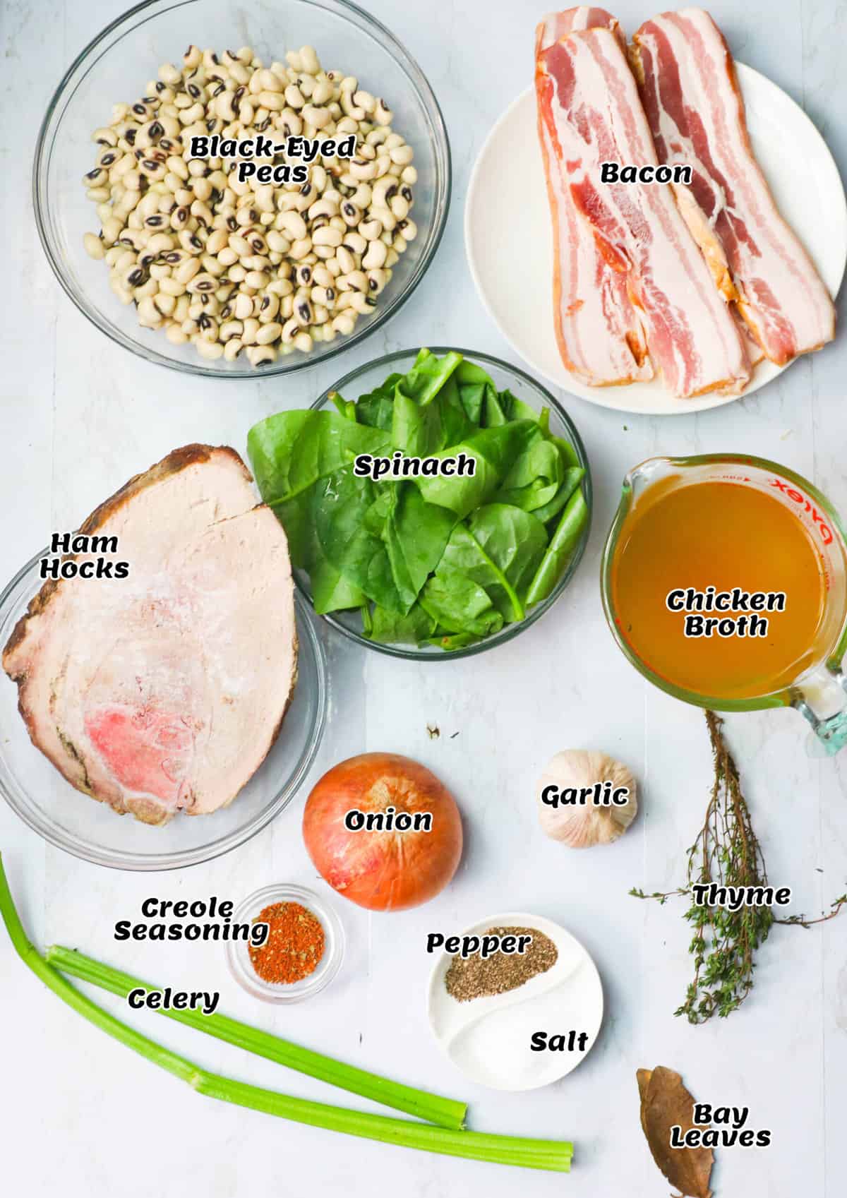 Ingredients for Black Eyed Pea Soup