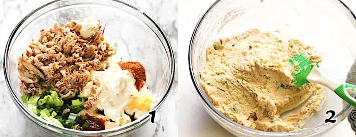 Mix the filling ingredients.