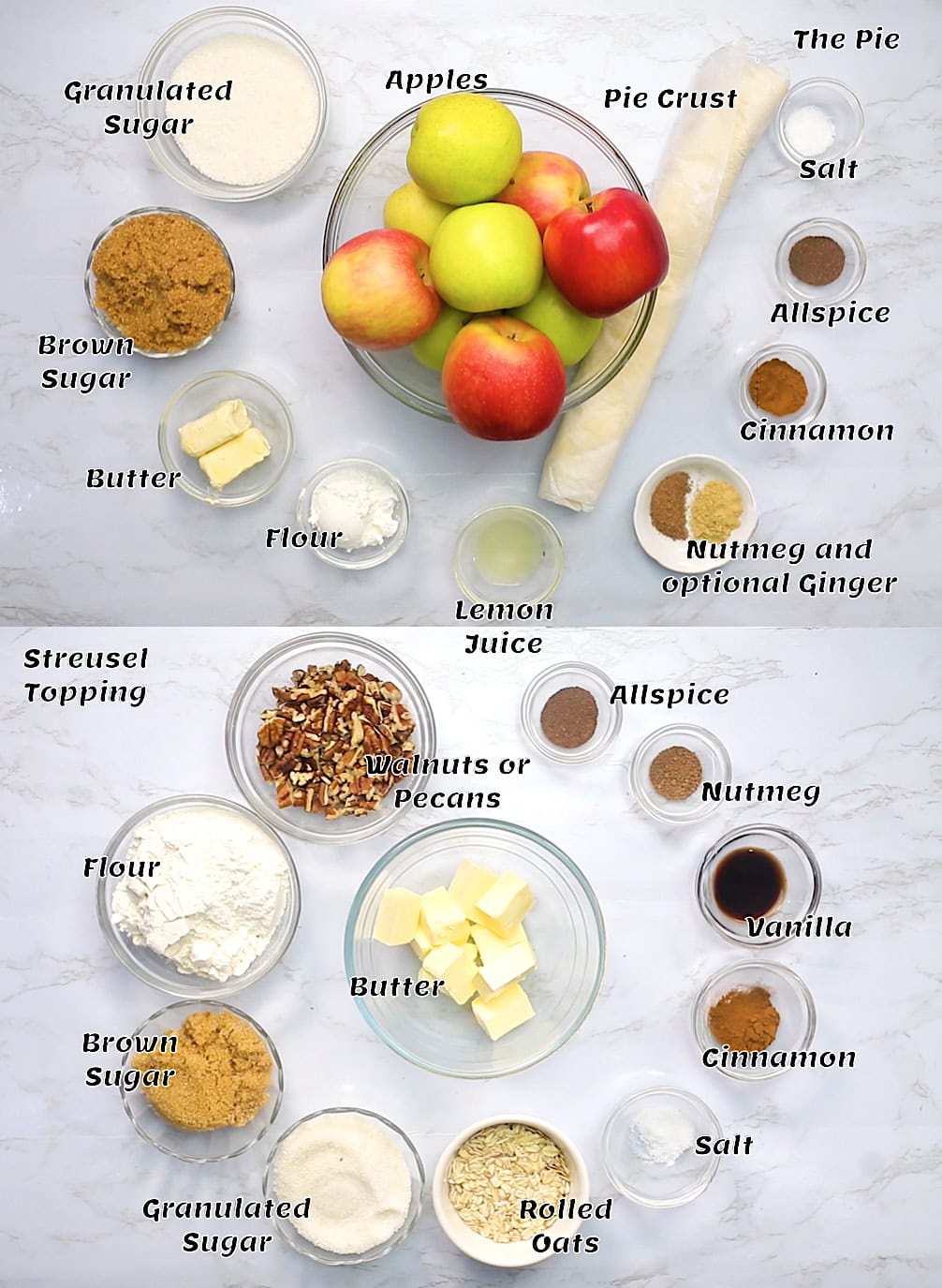 The ingredient list.