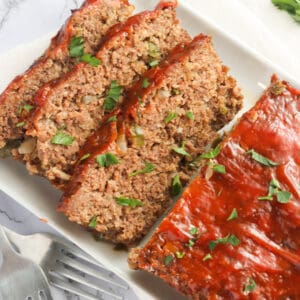 Sliced Southern meatloaf ready to please