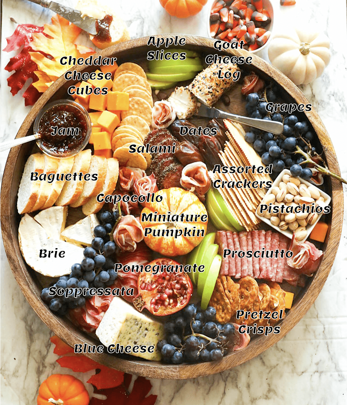 Ingredient ideas for an incredible Thanksgiving charcuterie board