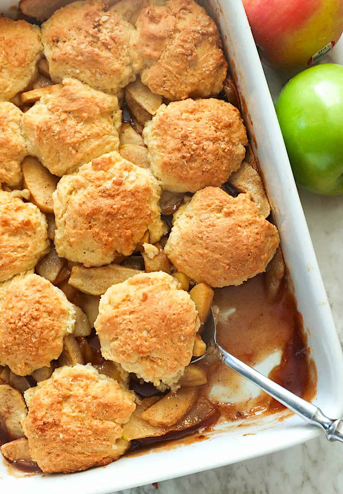 Fresh from the oven apple cobbler