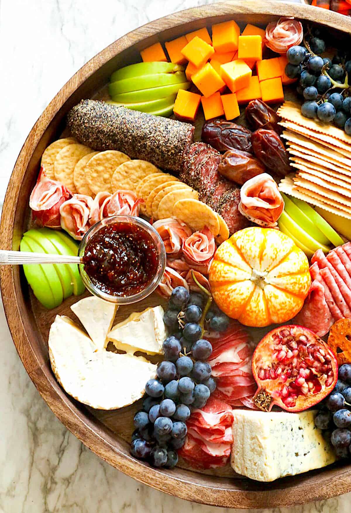 Thanksgiving charcuterie board for hungry guests