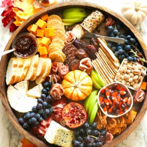 A gorgous and delicious Thanksgiving charcuterie board