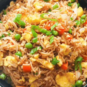 Egg-fried-rice,-few-simple-ingredients,-quick-and-easy-rice-dish